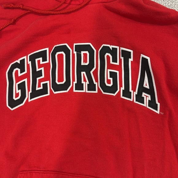Champion GEORGIA Red Collegiate hoodie - Picture 3 of 5